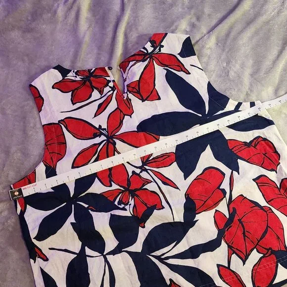 Liz Claiborne XL sleeveless linen cotton shirt - Picture 3 of 12